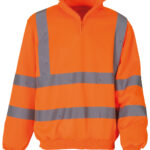 Hi-vis ¼ zip sweatshirt (HVK06)