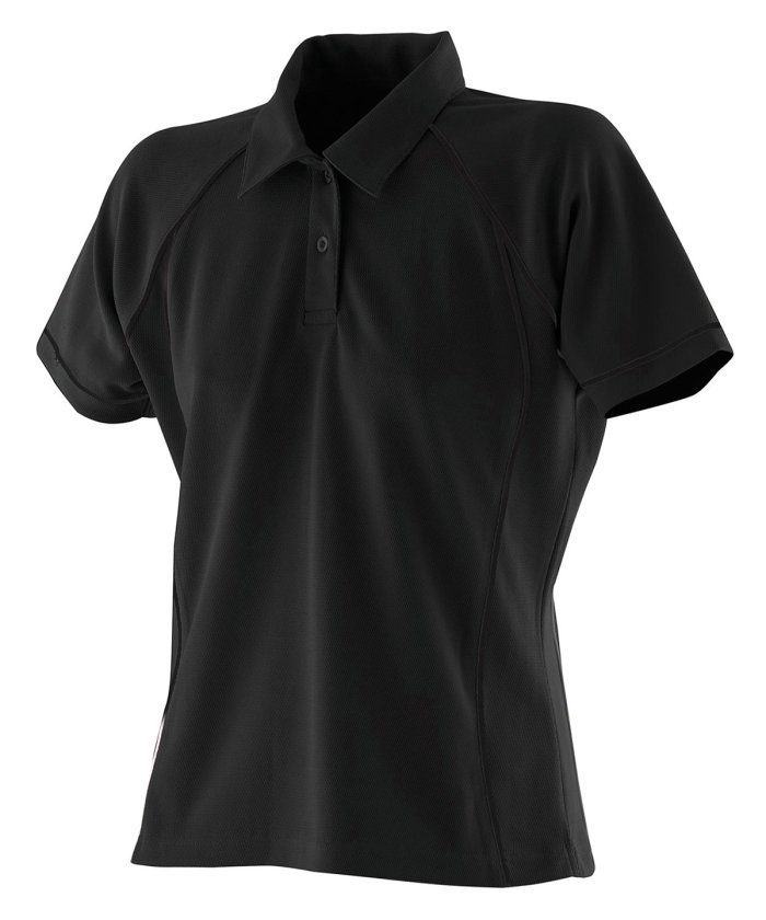 Women's piped performance polo - Image 1