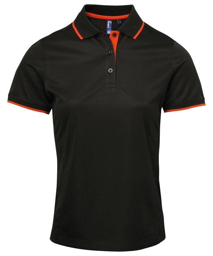 Women's contrast Coolchecker® polo - Image 3
