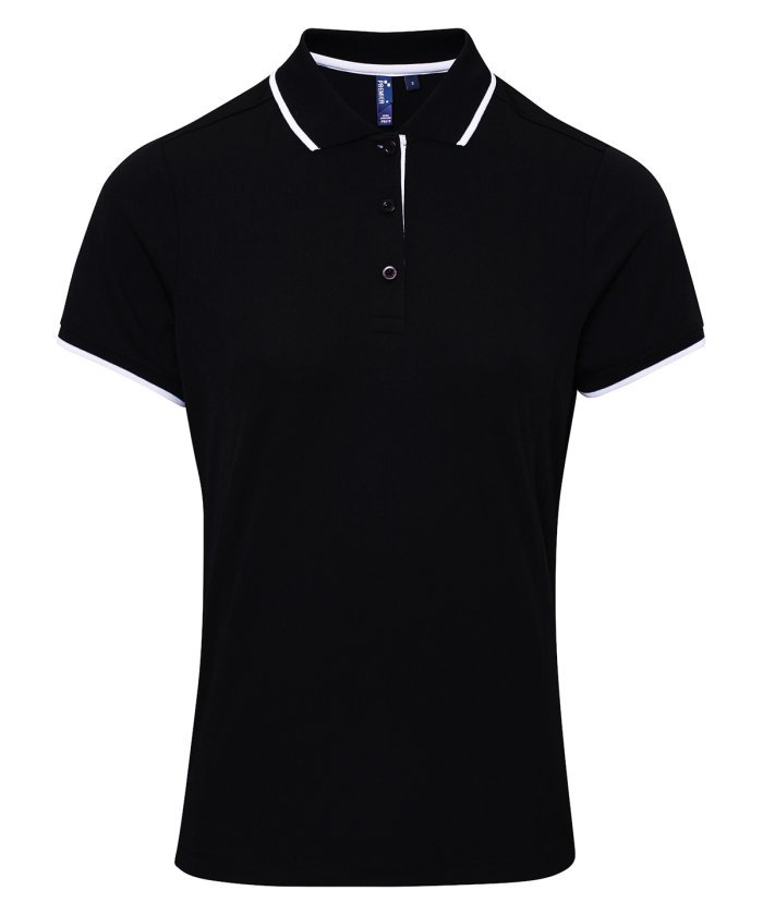 Women's contrast Coolchecker® polo - Image 8