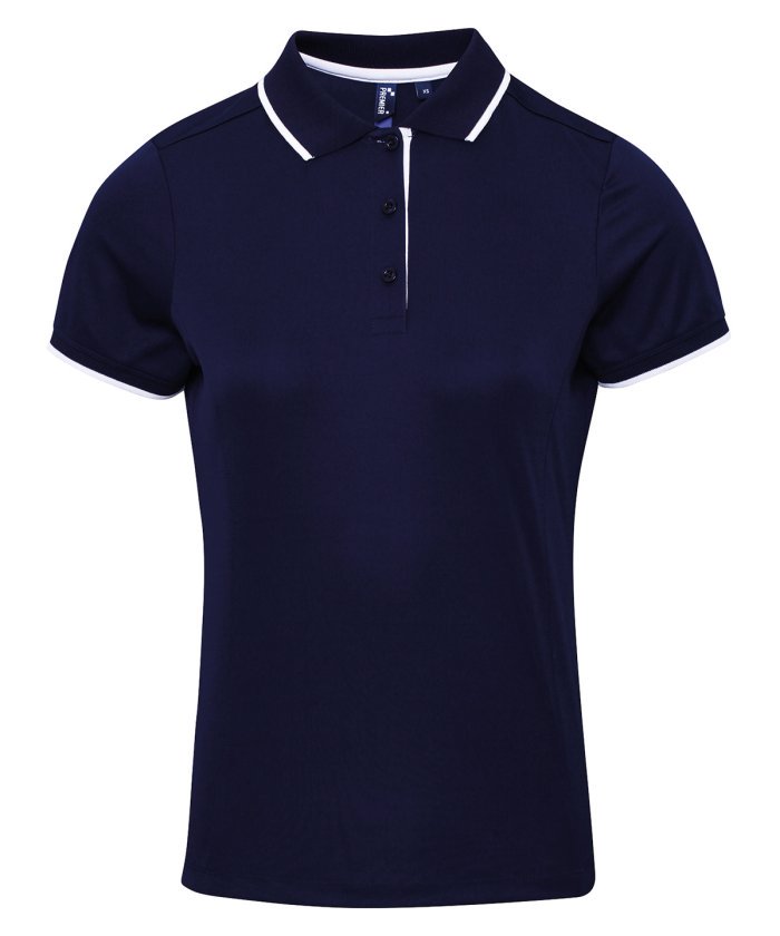 Women's contrast Coolchecker® polo - Image 10