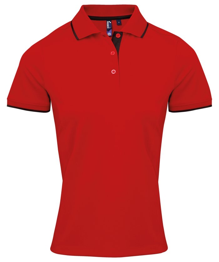 Women's contrast Coolchecker® polo - Image 12