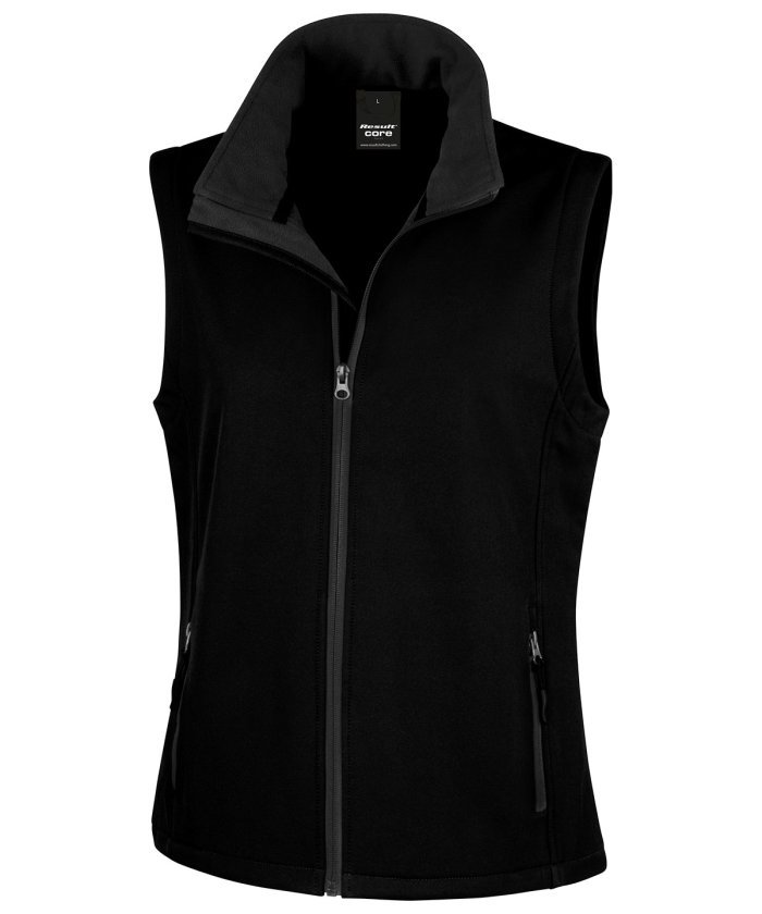 Women's printable softshell bodywarmer - Image 1