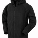 Recycled hooded microfleece jacket