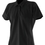 Women's piped performance polo