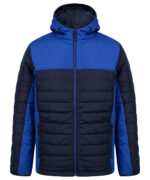 Hooded contrast padded jacket - Image 4